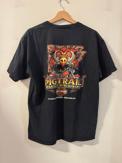 2012 Harley Davidson Screamin Eagle Pig Trail Flames Tee (L)