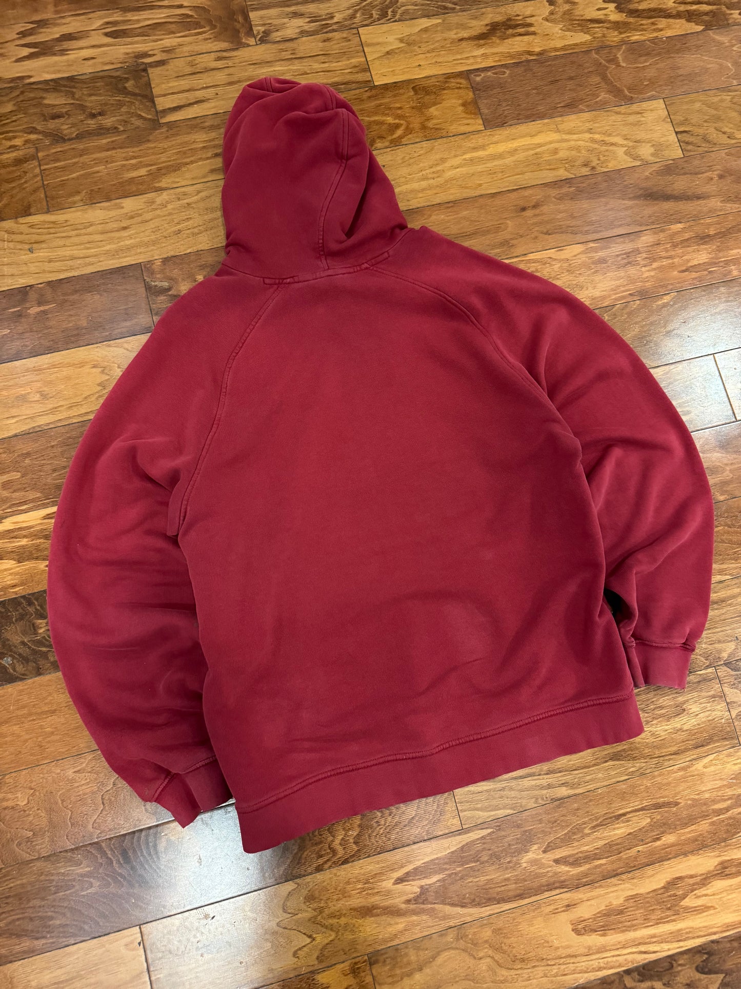 00s Nike Essential Swoosh Maroon Hoodie (XL)