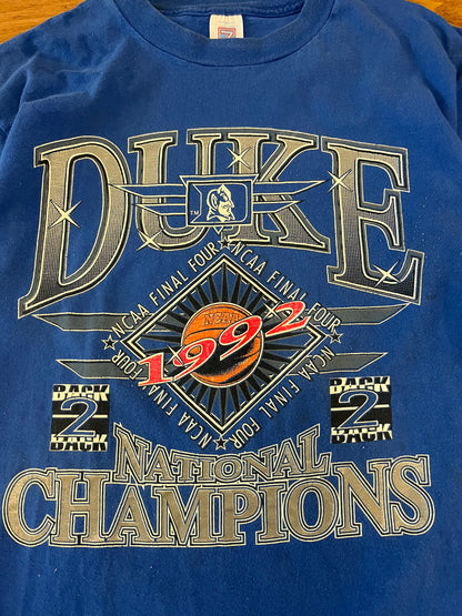 1992 Duke University Final Four Logo 7 Tee (L)