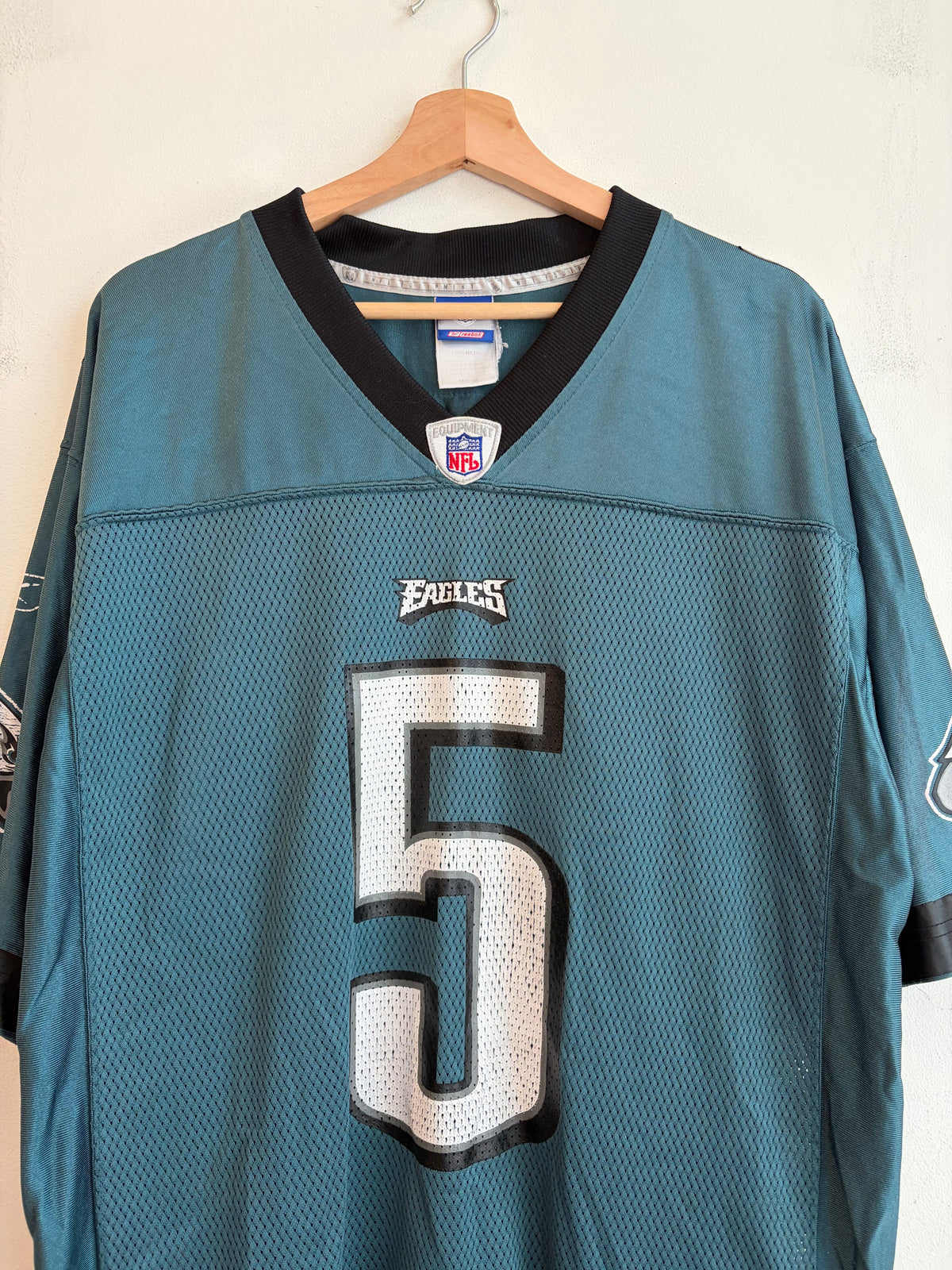00s Philadelphia Eagles Donovan McNabb Cracked Reebok Jersey (M)