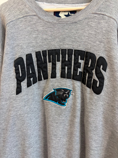 90s Carolina Panthers Embroidered Starter Crewneck (L)