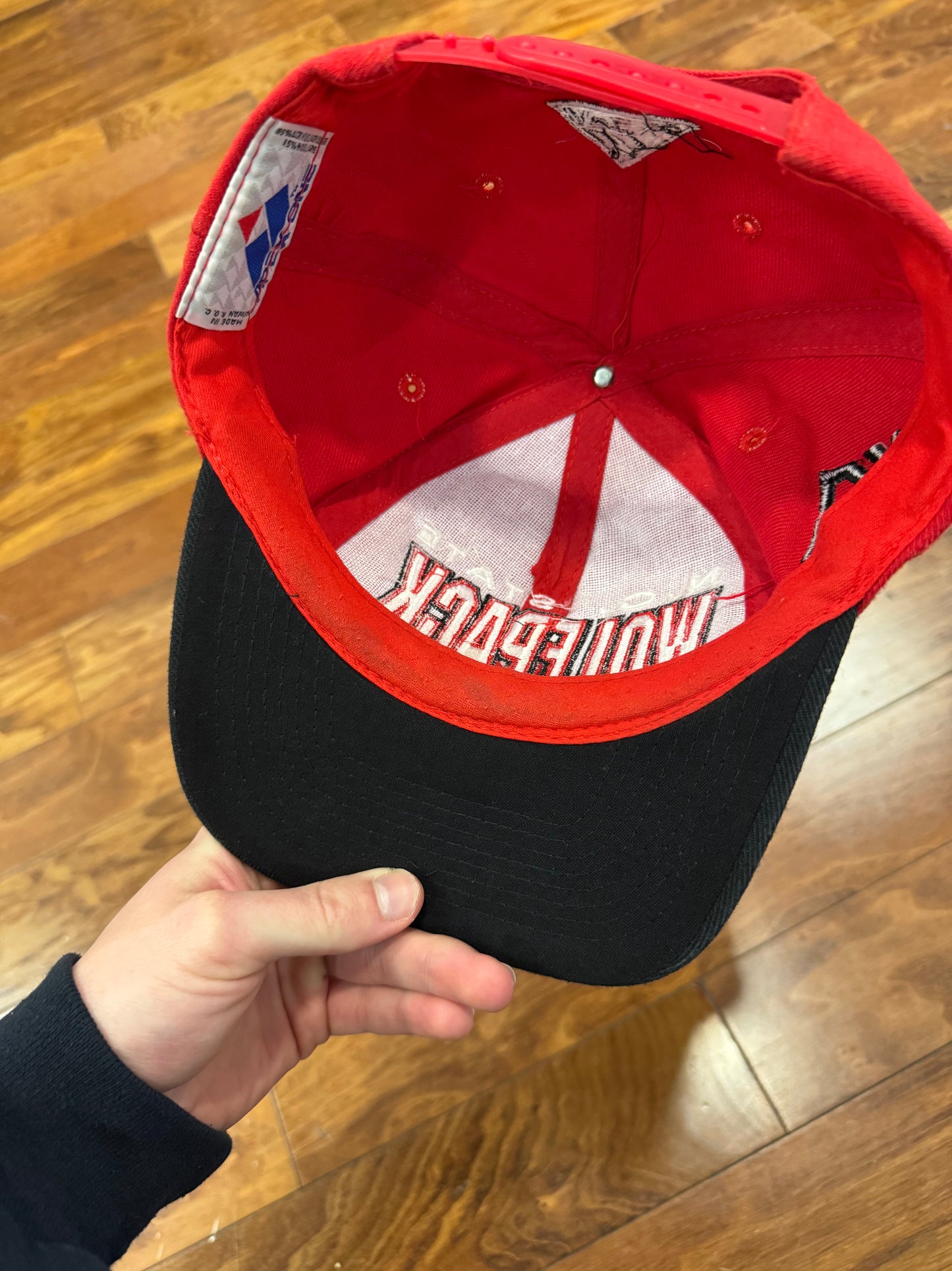 90s NC State Wolfpack Football Big Spell Out Apex Hat (OS)