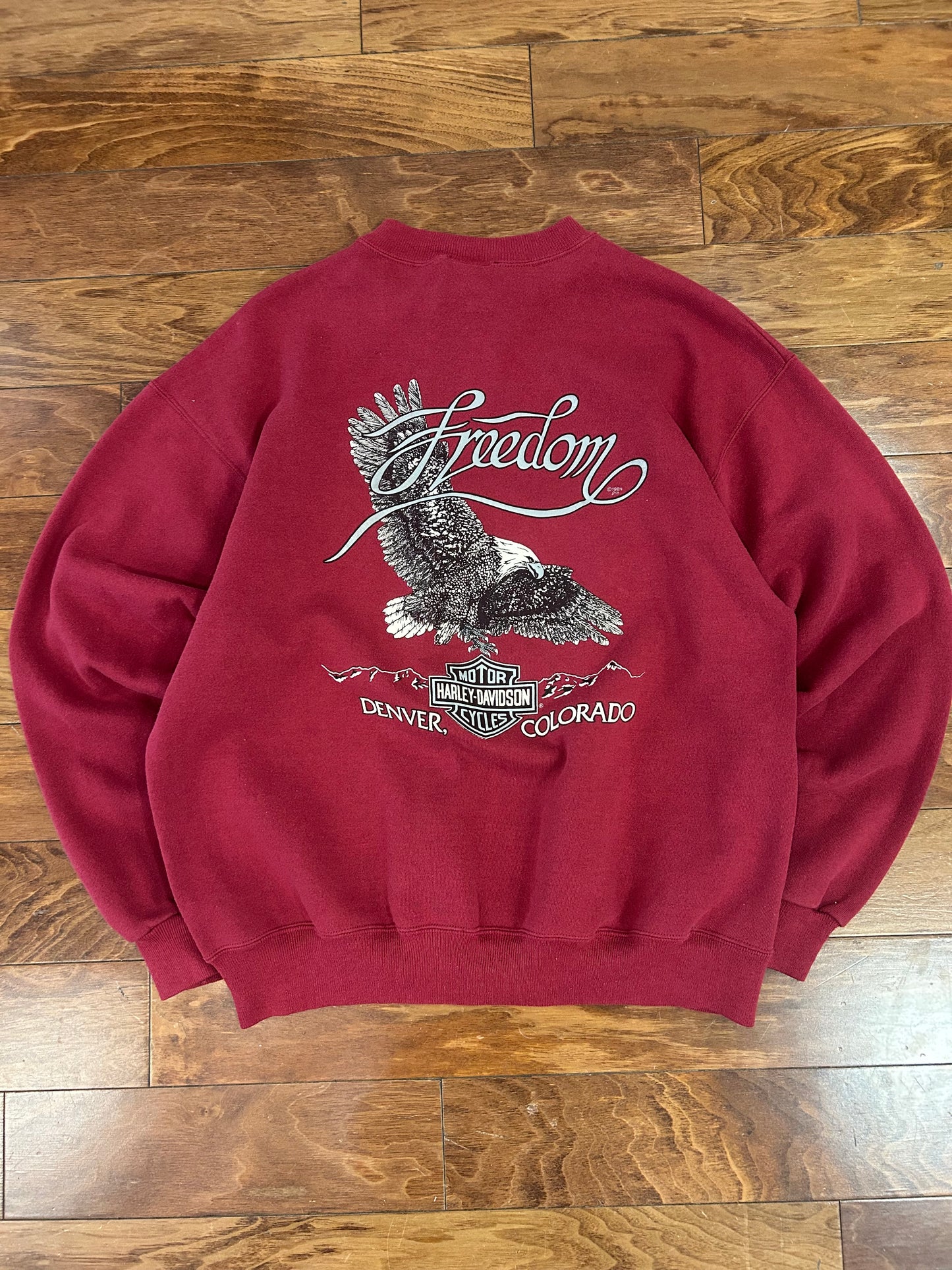 1994 Harley Davidson Denver Colorado Distressed Crewneck (XL)