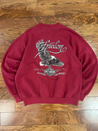 1994 Harley Davidson Denver Colorado Distressed Crewneck (XL)