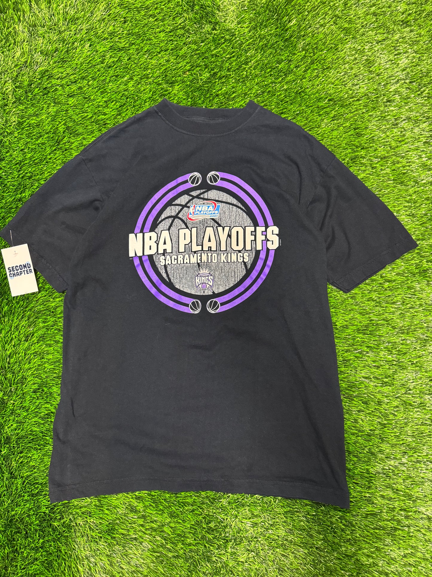 2001 Sacramento Kings Vintage NBA Playoffs Tee (L)
