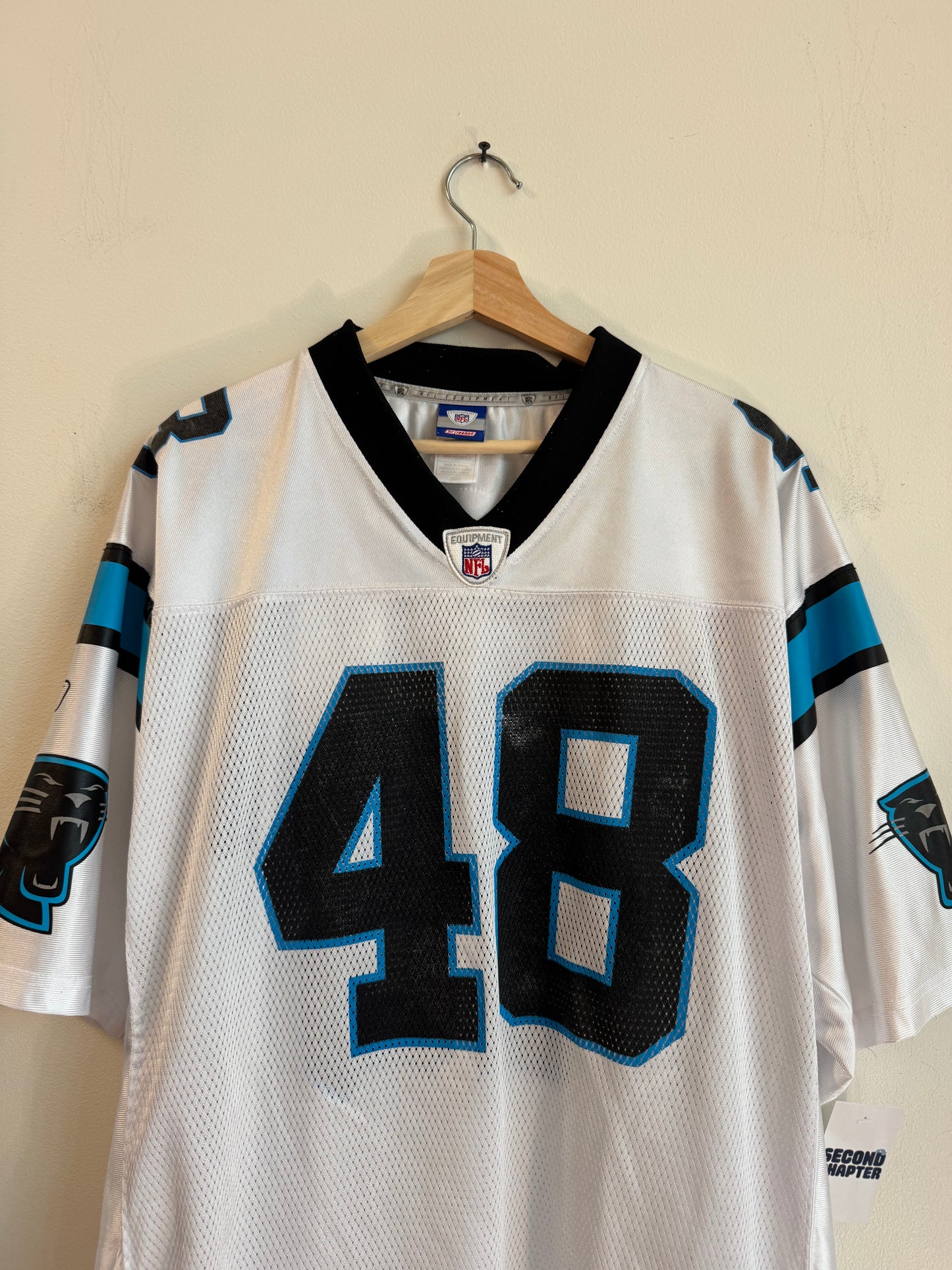 00s Carolina Panthers Stephen Davis Reebok Away Jersey (L)