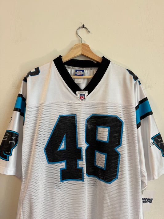 00s Carolina Panthers Stephen Davis Reebok Away Jersey (L)