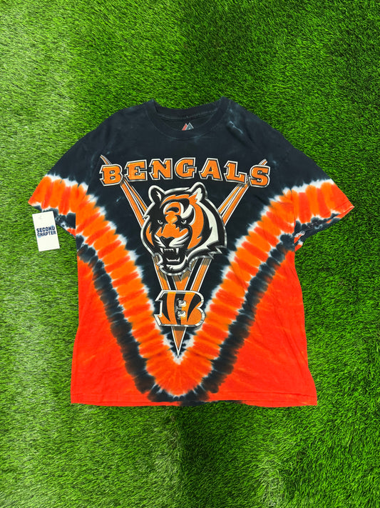 00s Cincinnati Bengals Majestic Tie Dye Tee (L)
