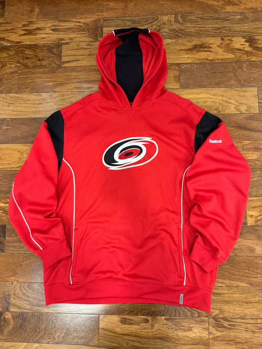 00s Carolina Hurricanes NHL Red Hoodie (XL)