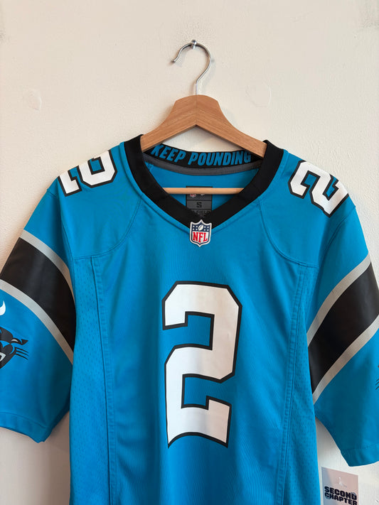 2010s Carolina Panthers DJ Moore Nike Blue Jersey (S)