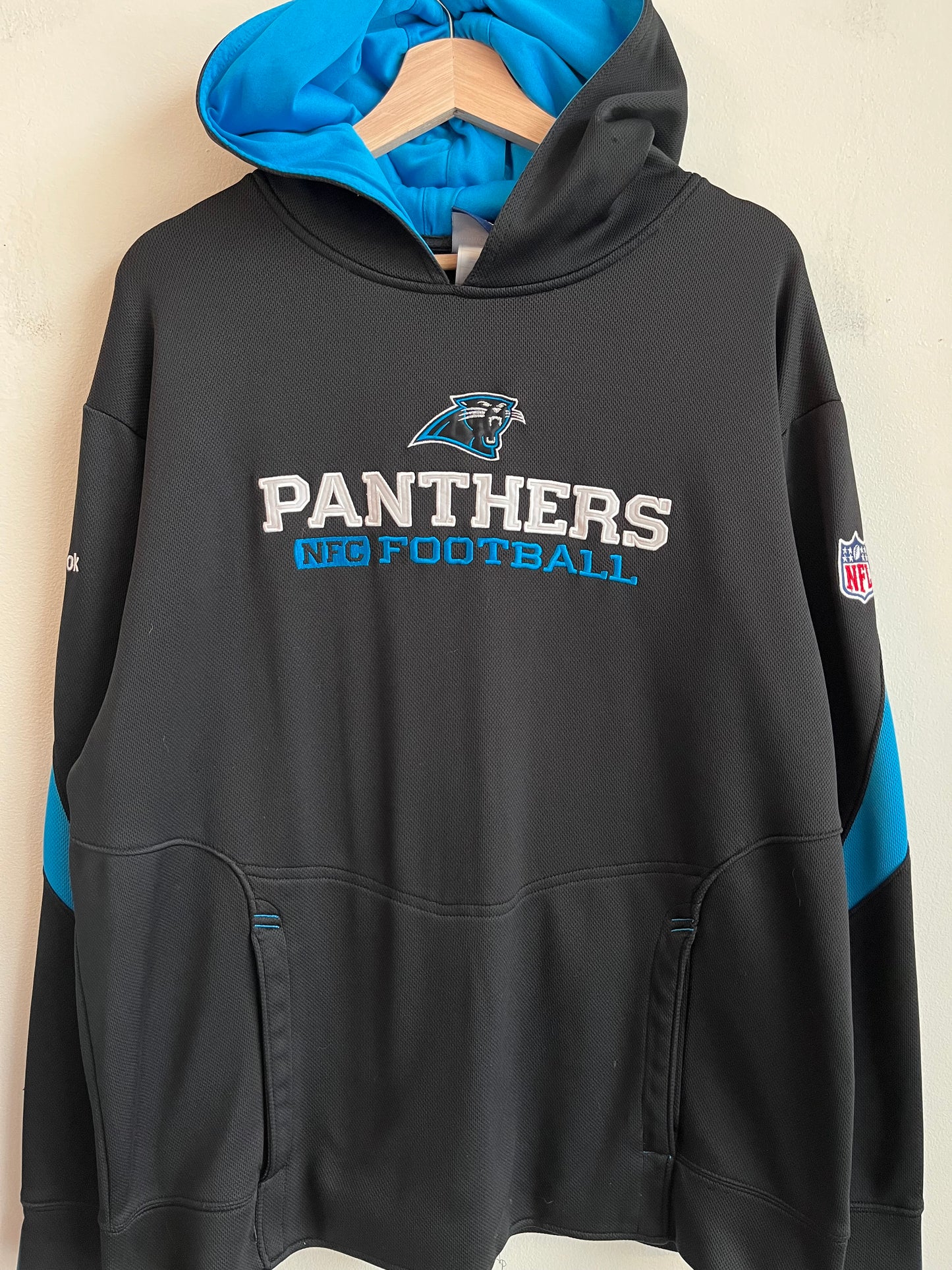 00s Carolina Panthers Reebok Athletic Hoodie (L)