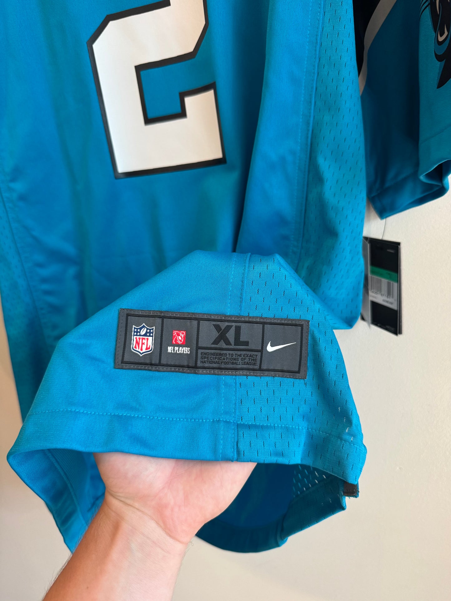 2010s Carolina Panthers DJ Moore Blue Deadstock Jersey (XL)