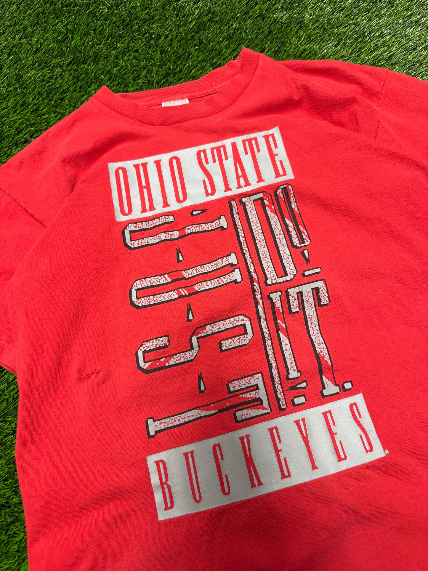 90s Ohio State University (OSU) Vintage Nike "Just Do it" Tee (L)
