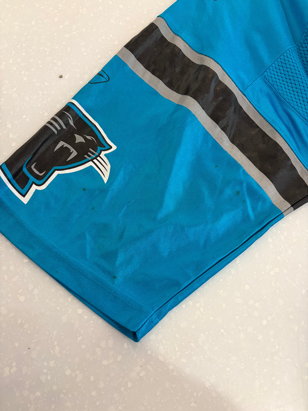 00s Carlina Panthers Dan Morgan Reebok Blue Jersey (M)