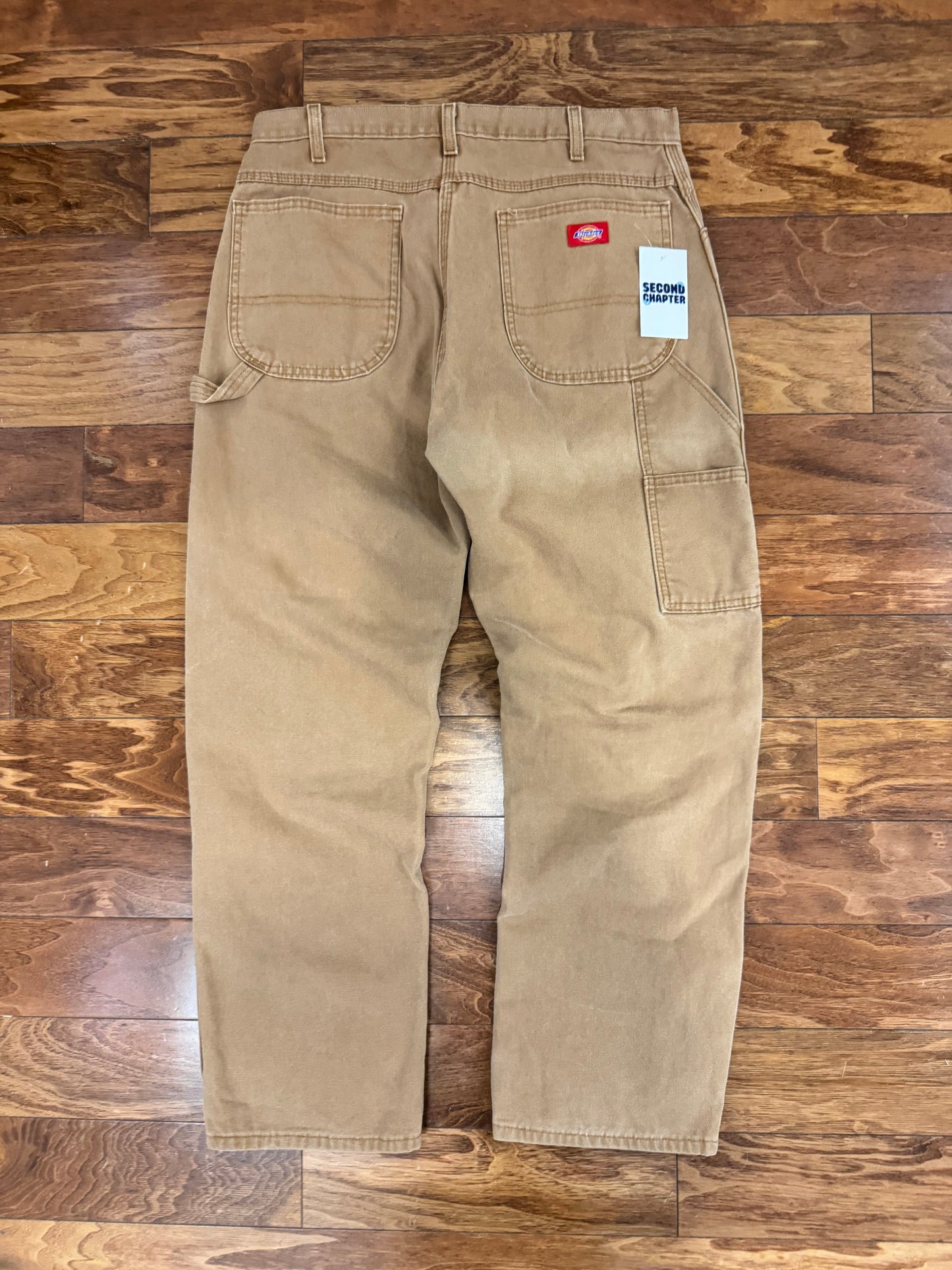 00s Dickies Red Tab Tan Workwear Carpenter Pants (34 x 32)