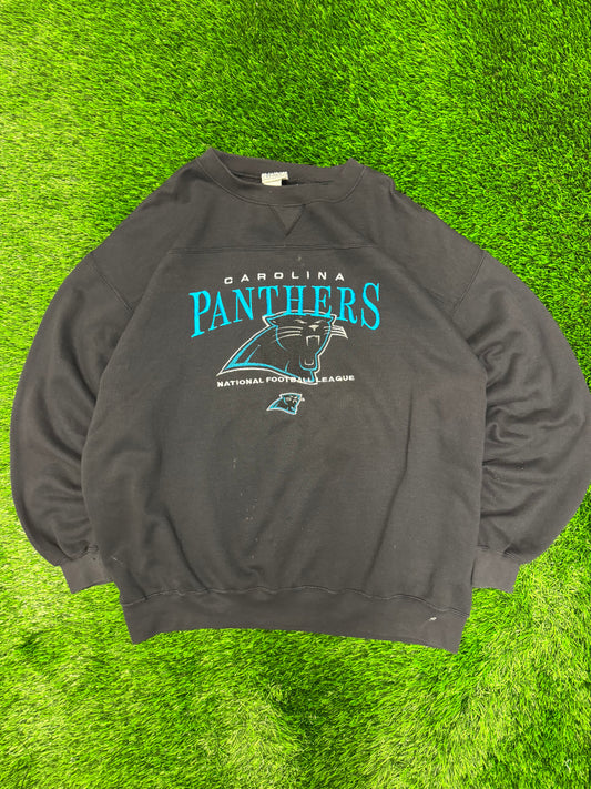 00s Carolina Panthers Embroidered Lee Crewneck (XL)