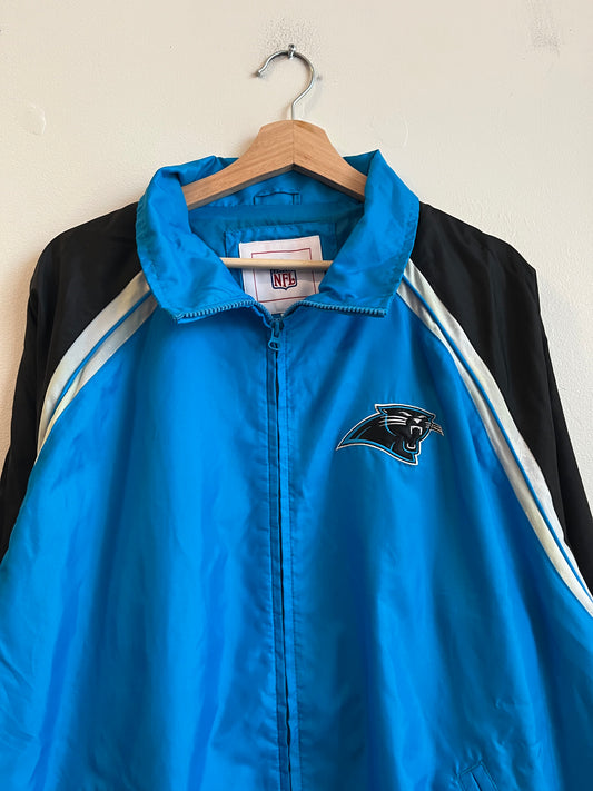 00s Carolina Panthers Blue NFL Windbreaker (XL)