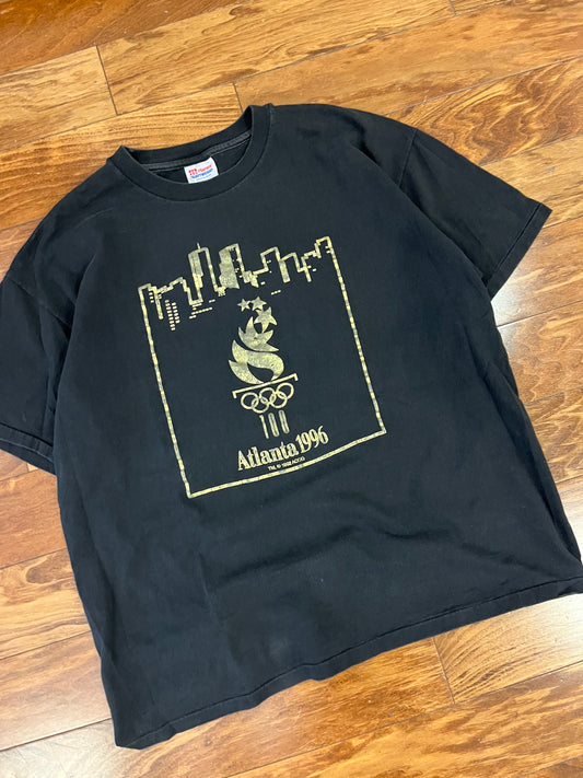 1996 Atlanta Olympics Black Graphic Tee (XL)