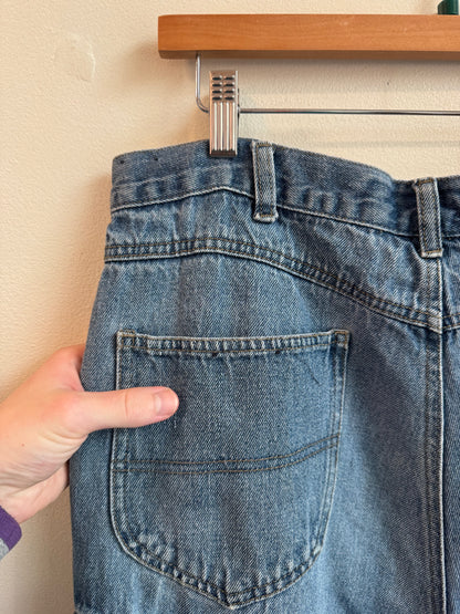 00s Faded Glory Denim Cargo Shorts (36)