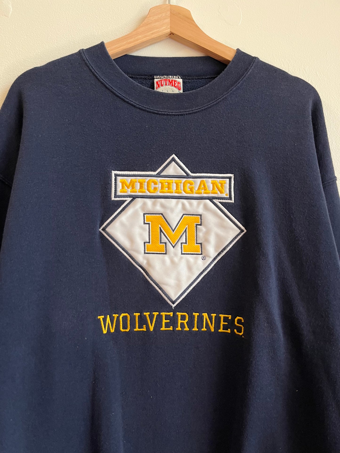1990s Michigan Wolveriens Nutmeg Crewneck (L)