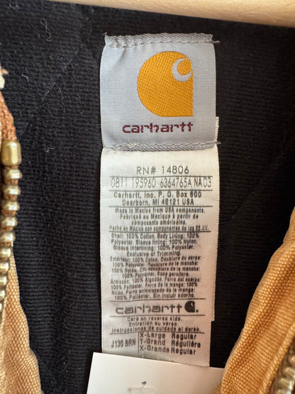 2011 Carhartt Dark Brown Hooded Workwear Jacket (XL)