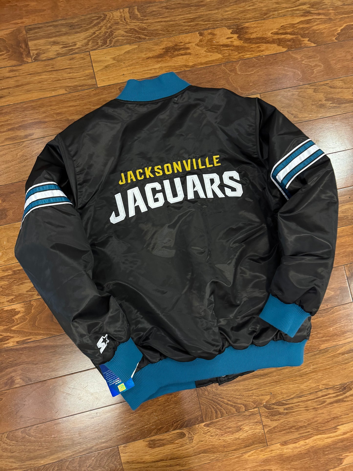 00s Jacksonville Jaguars Vintage Starter Deadstock Satin Jacket (XL)