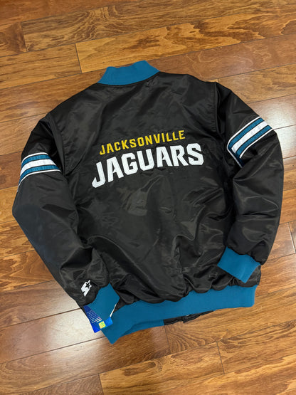 00s Jacksonville Jaguars Vintage Starter Deadstock Satin Jacket (XL)