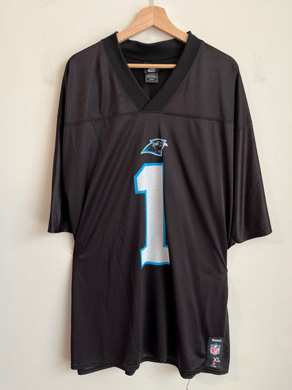 2010s Carolina Panthers Cam Newton Black NFL Jersey (XL)