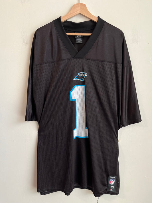 2010s Carolina Panthers Cam Newton Black NFL Jersey (XL)