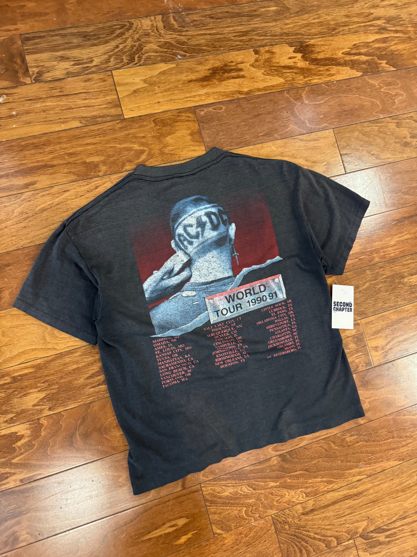 1990 ACDC Razors Edge Brockum Vintage Music Tour Tee (M)