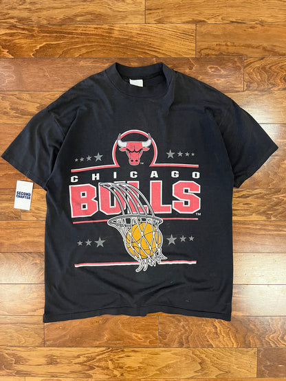 90s Chicago Bulls Hoop Faded Graphic Tee (XXL)