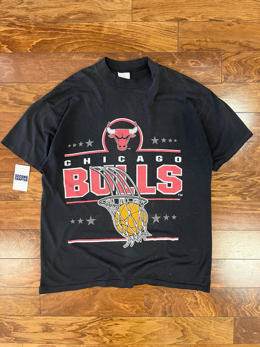 90s Chicago Bulls Hoop Faded Graphic Tee (XXL)