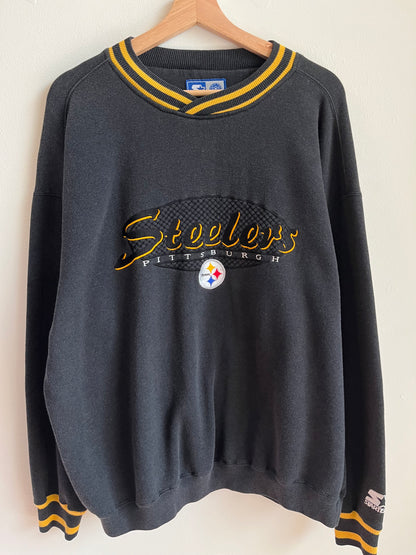 1990s Pittsburgh Steelers Starter Embroidered Crewneck (XL)
