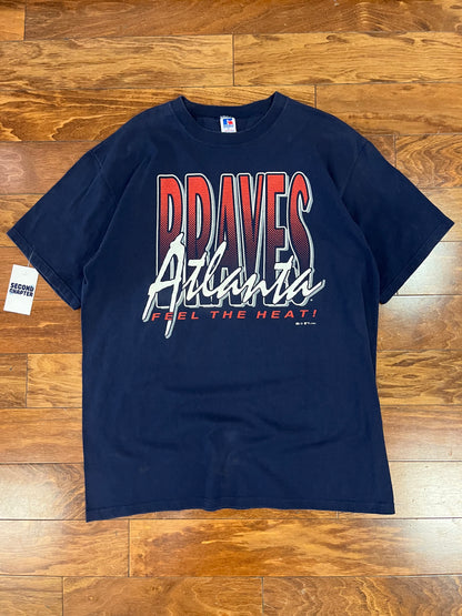 1994 Atlanta Braves Russell Vintage MLB Spell Out Tee (XL)