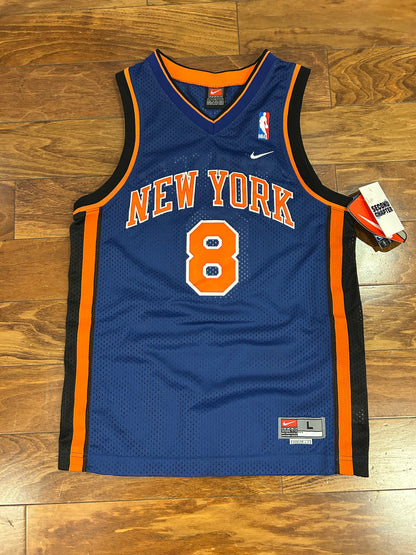 2001 New York Knicks Latrell Sprewell #8 Deadstock Nike Jersey (Youth L)