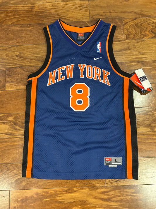 2001 New York Knicks Latrell Sprewell #8 Deadstock Nike Jersey (Youth L)