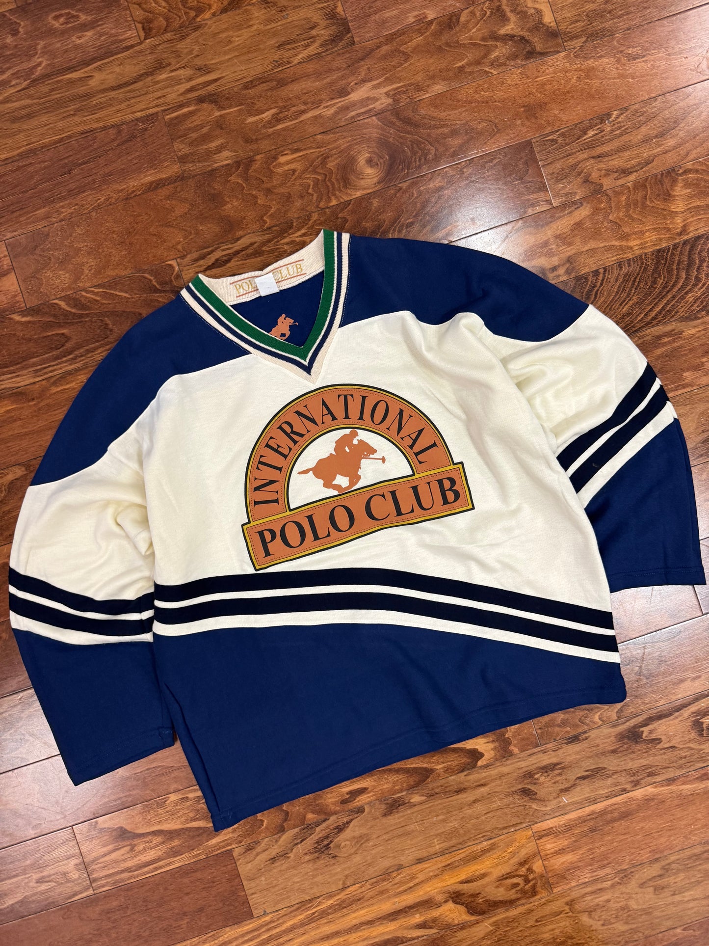90s International Polo Club Hockey Sweater (XL)