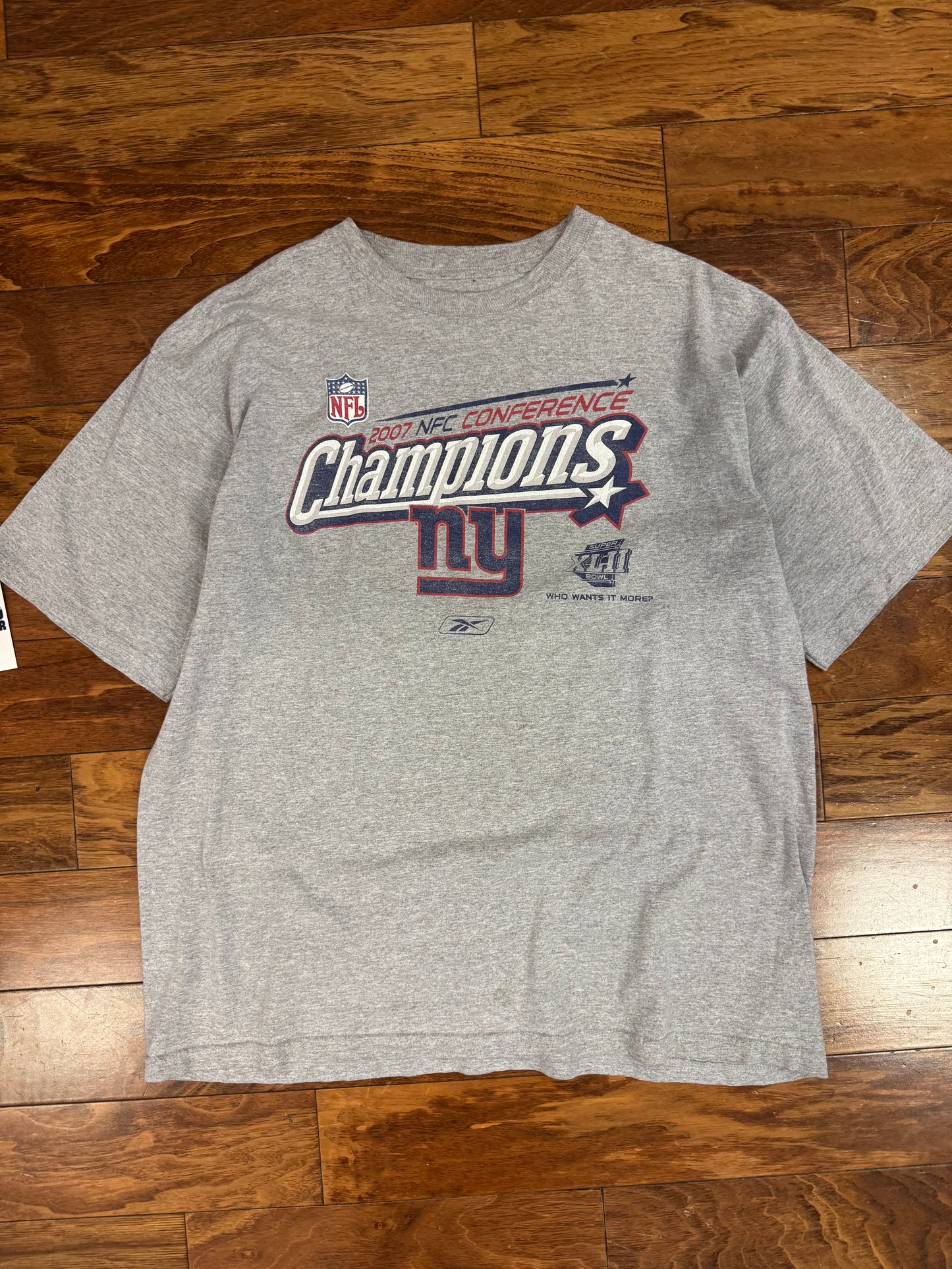 2007 New York Giants NFC Champions Tee (XL)