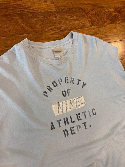 00s Property of Nike Faded Blue Muscle Tee (XXL)