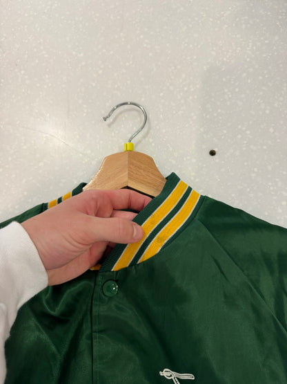 1992 Oakland Athletics Vintage Locker Line Satin Jacket (M)