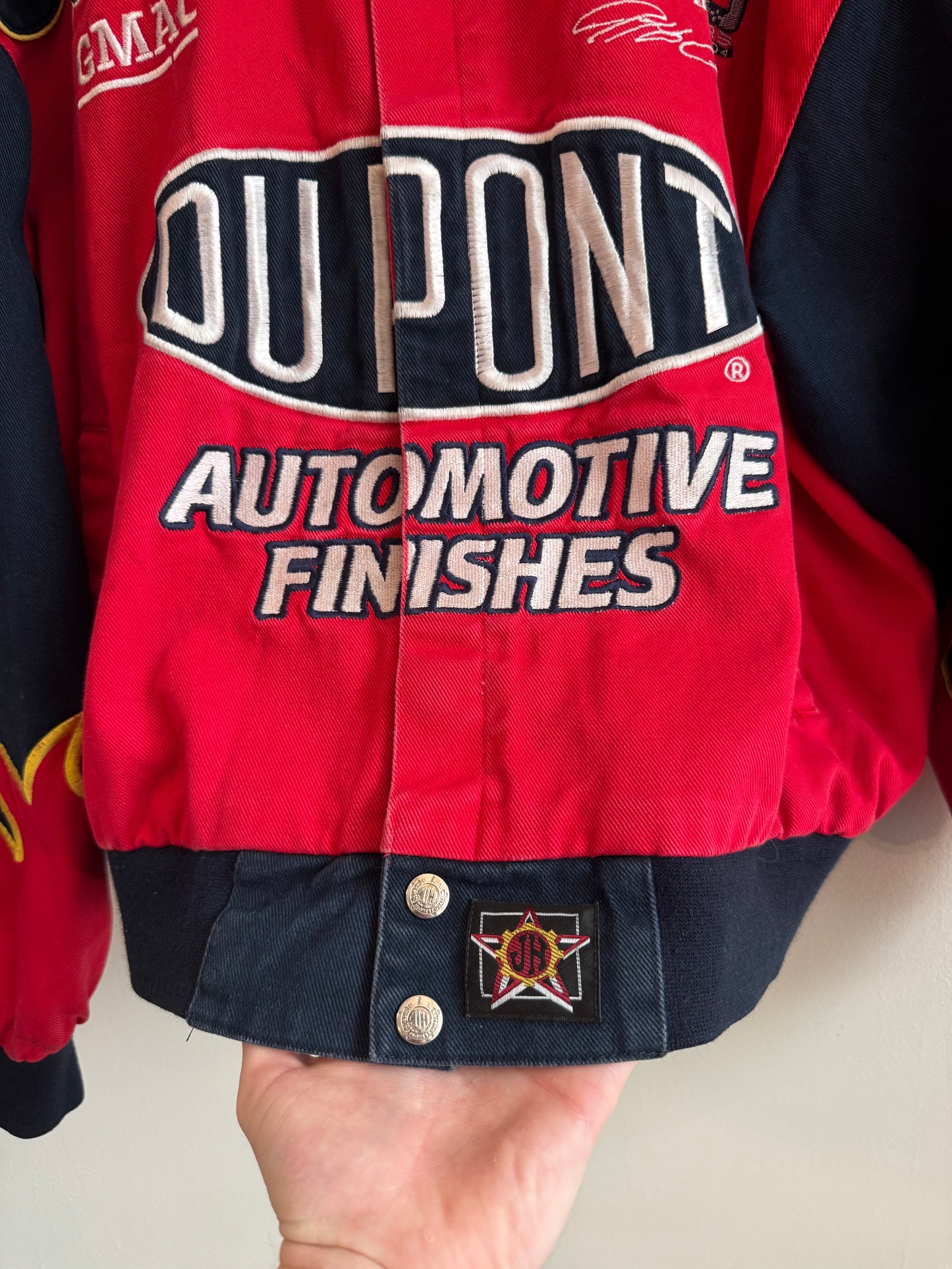90s Jeff Gordon Dupont Jeff Hamilton Flames Nascar Jacket (L)