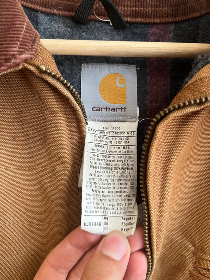 2012 Carhartt Detroit Brown Blanket Lined Jacket (L)