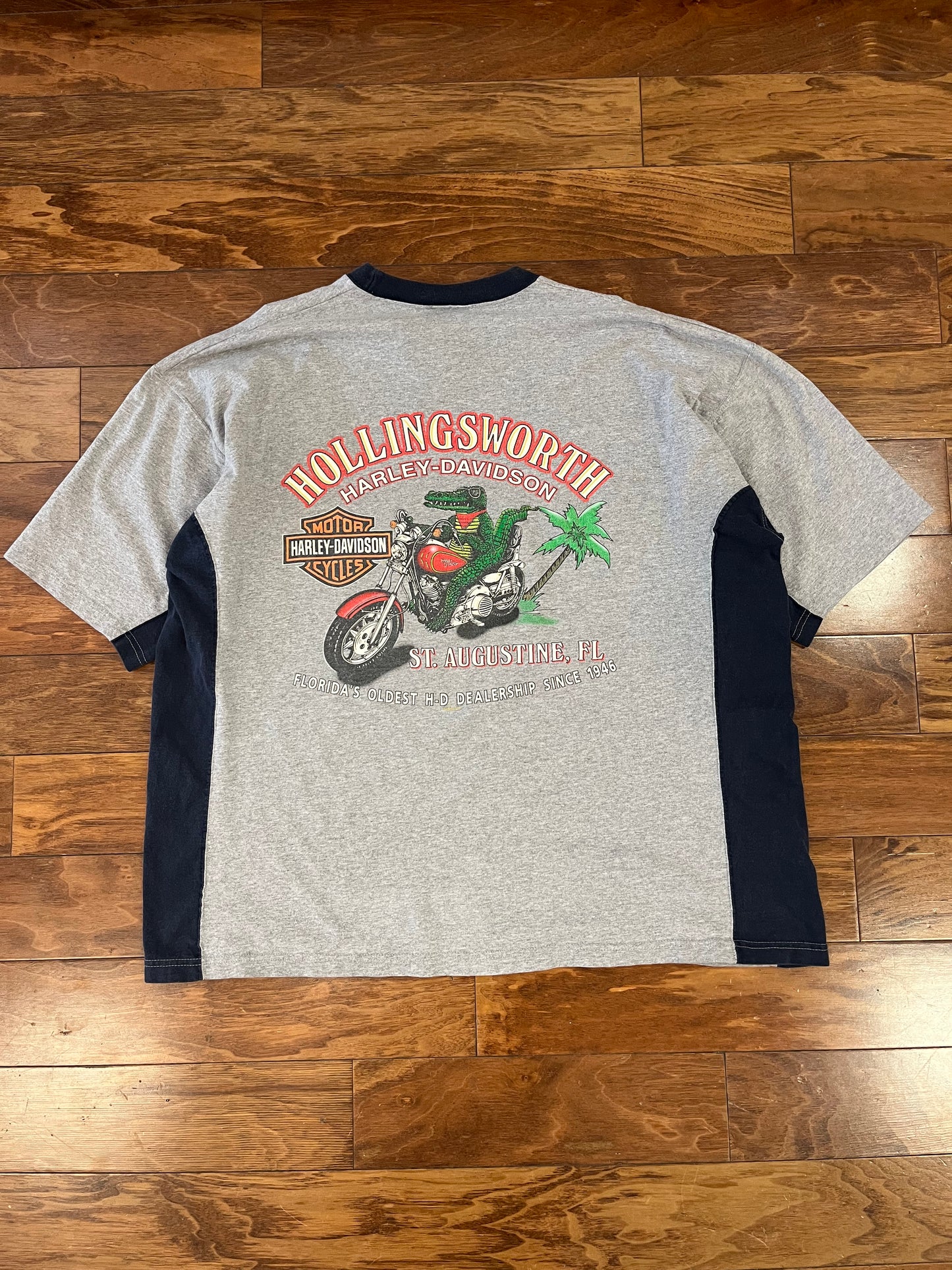 2001 Harley St Augustine Two Tone Tee (XXL)