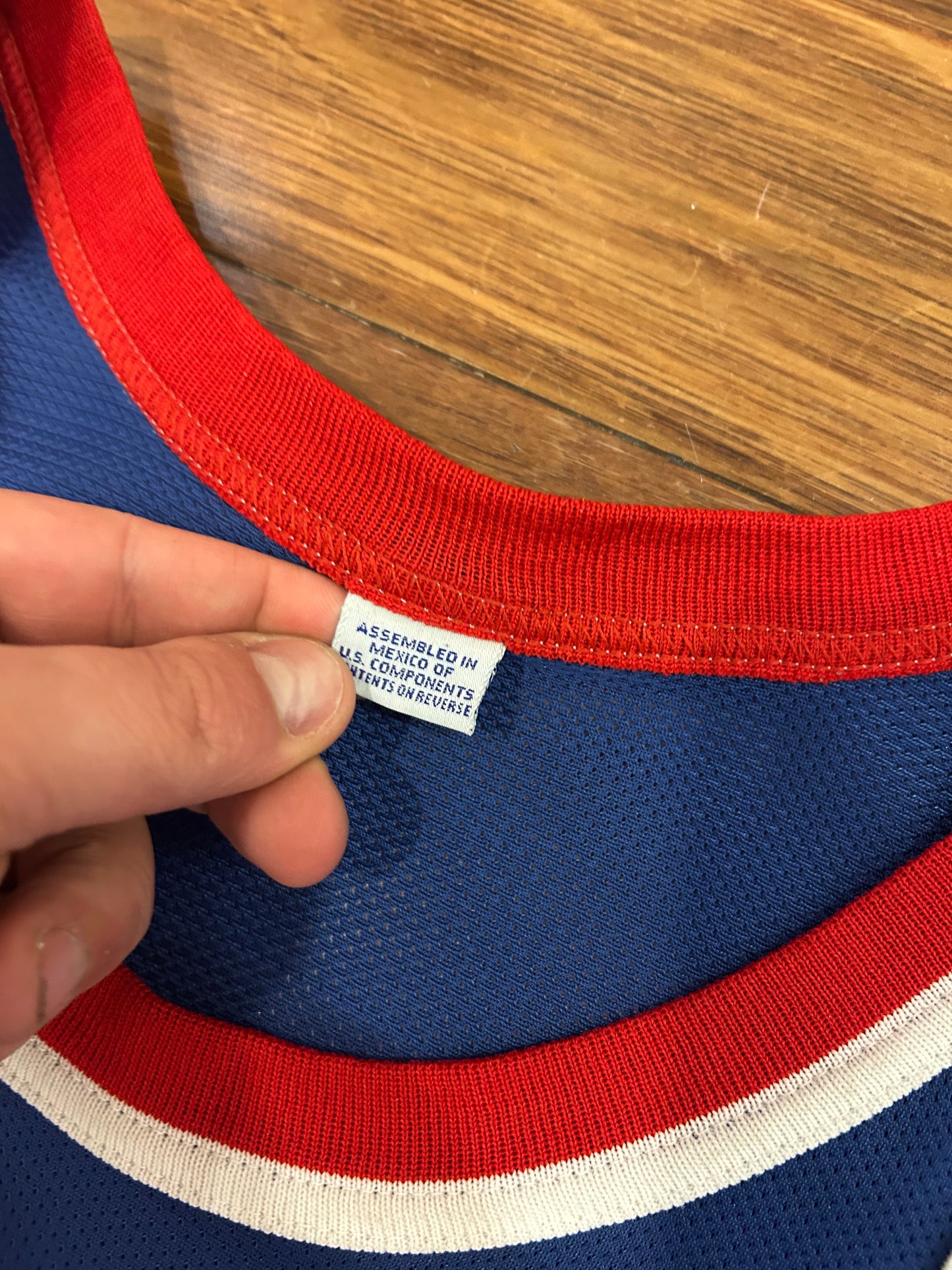 90s Detroit Pistons Grant Hill #33 Champion NBA Jersey (L)