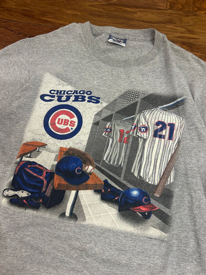 1996 Chicago Cubs Locker Room Vintage Lee Tee (M)