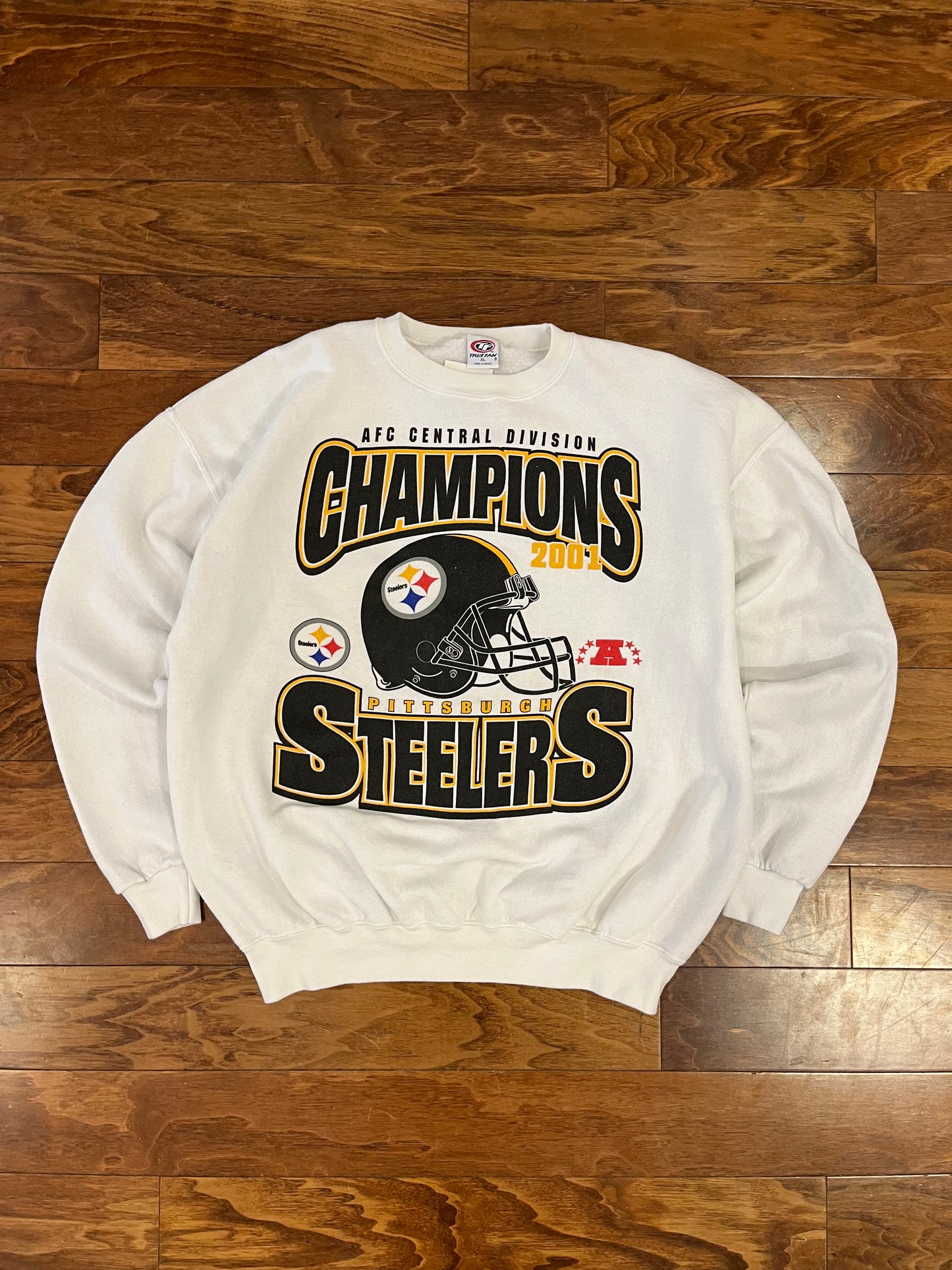 2001 Pittsburgh Steelers True Fan Crewneck (XL)