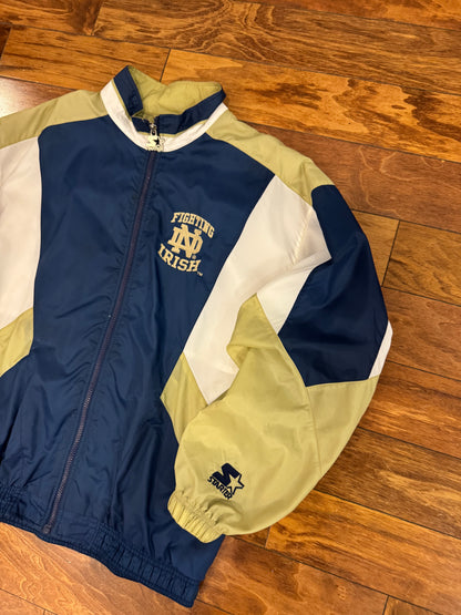 90s University of Notre Dame Starter Embroidered Windbreaker (L)