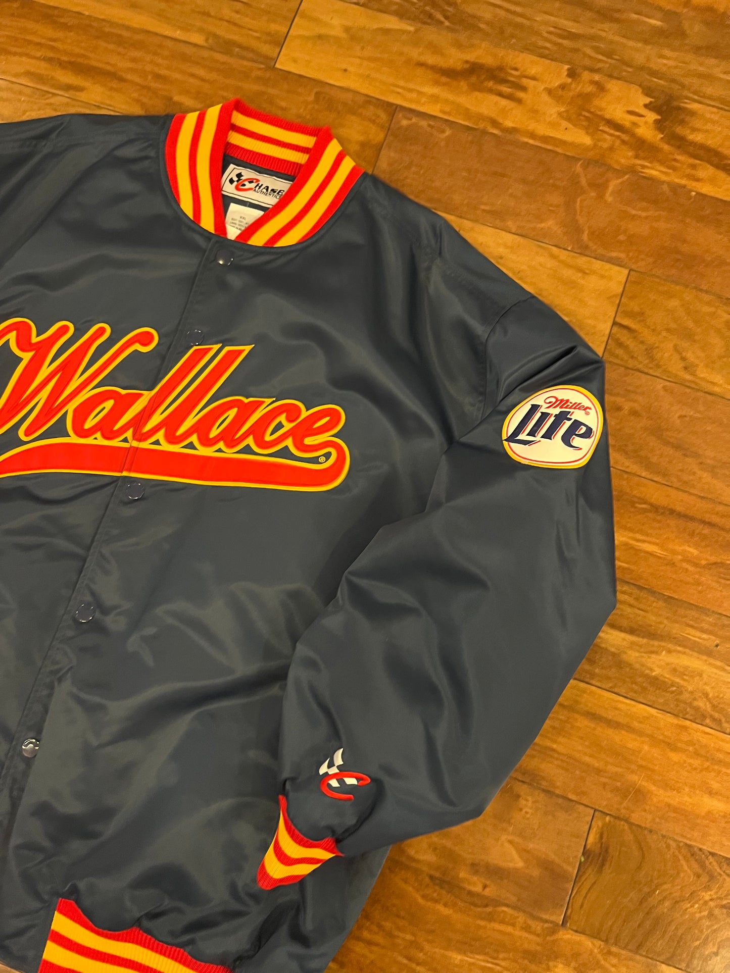 90s Rusty Wallace Chase Authentic Vintage Nascar Satin Jacket (XXL)