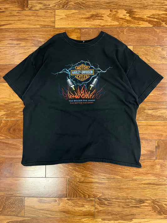 2005 Harley Davidson Vintage Lightning Spark WV Tee (XXL)