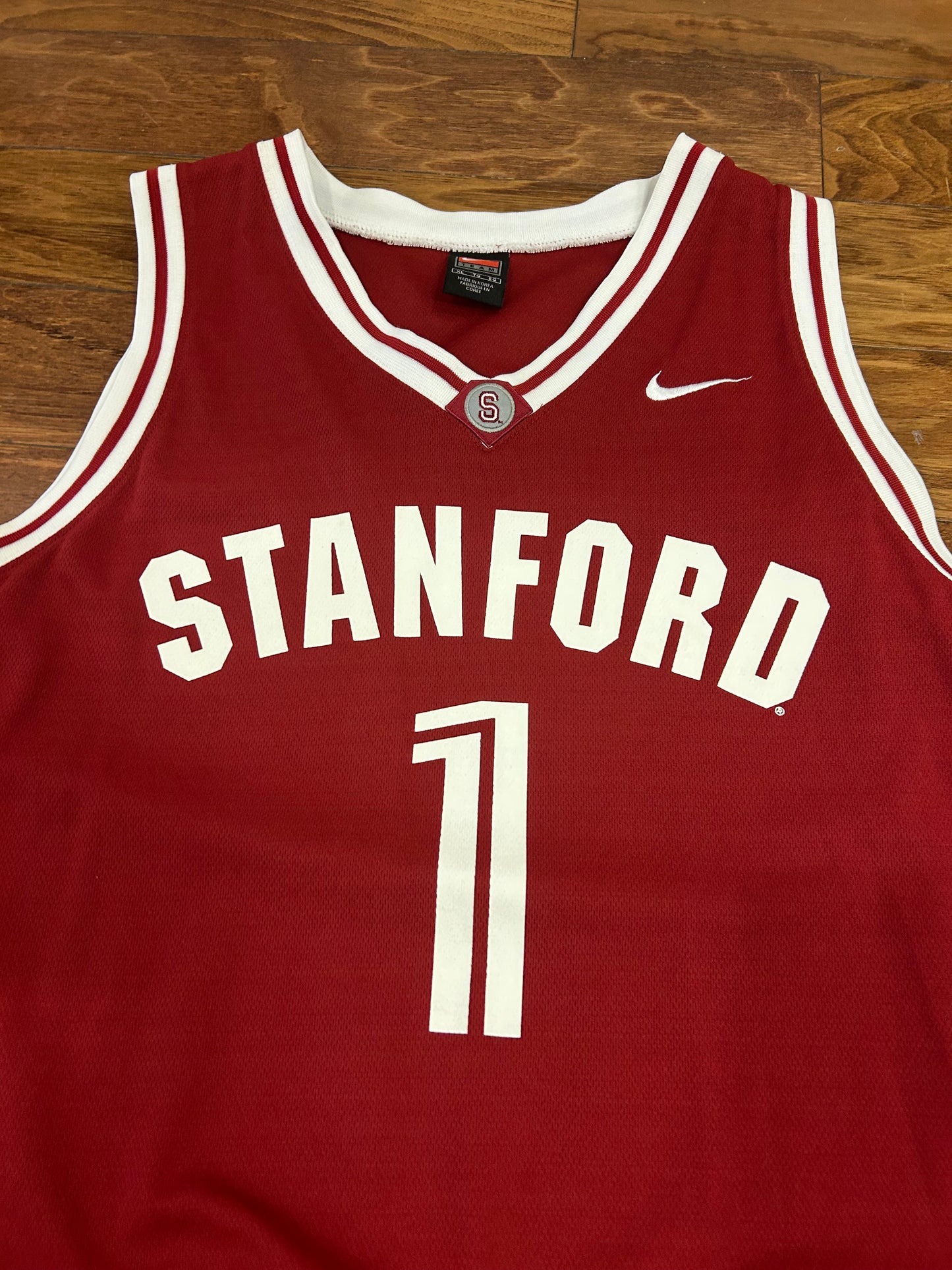 2002 Stanford Nike Elite College Basketball Jersey (XL)